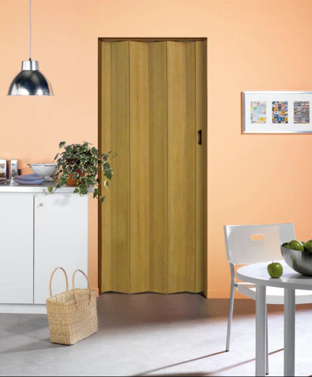 Grosfillex Una vouwdeur in bruin - 84x205 cm