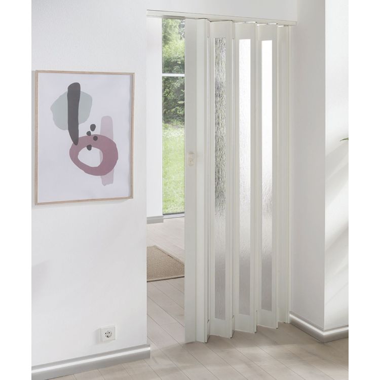Vouwdeur bestellen |Marley Eurostar vouwdeur glas in wit - 83x205 cm