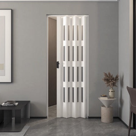 Balci Yara vouwdeur glas in wit - 87x214 cm