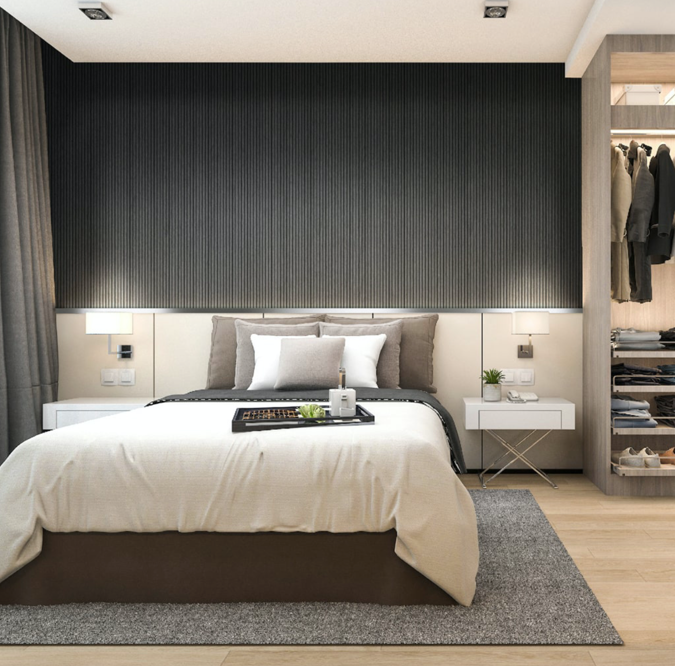 HDM Akoestische panelen | Voor wand en plafond INOX BLACK - (1388X201X10) 2,23 M²