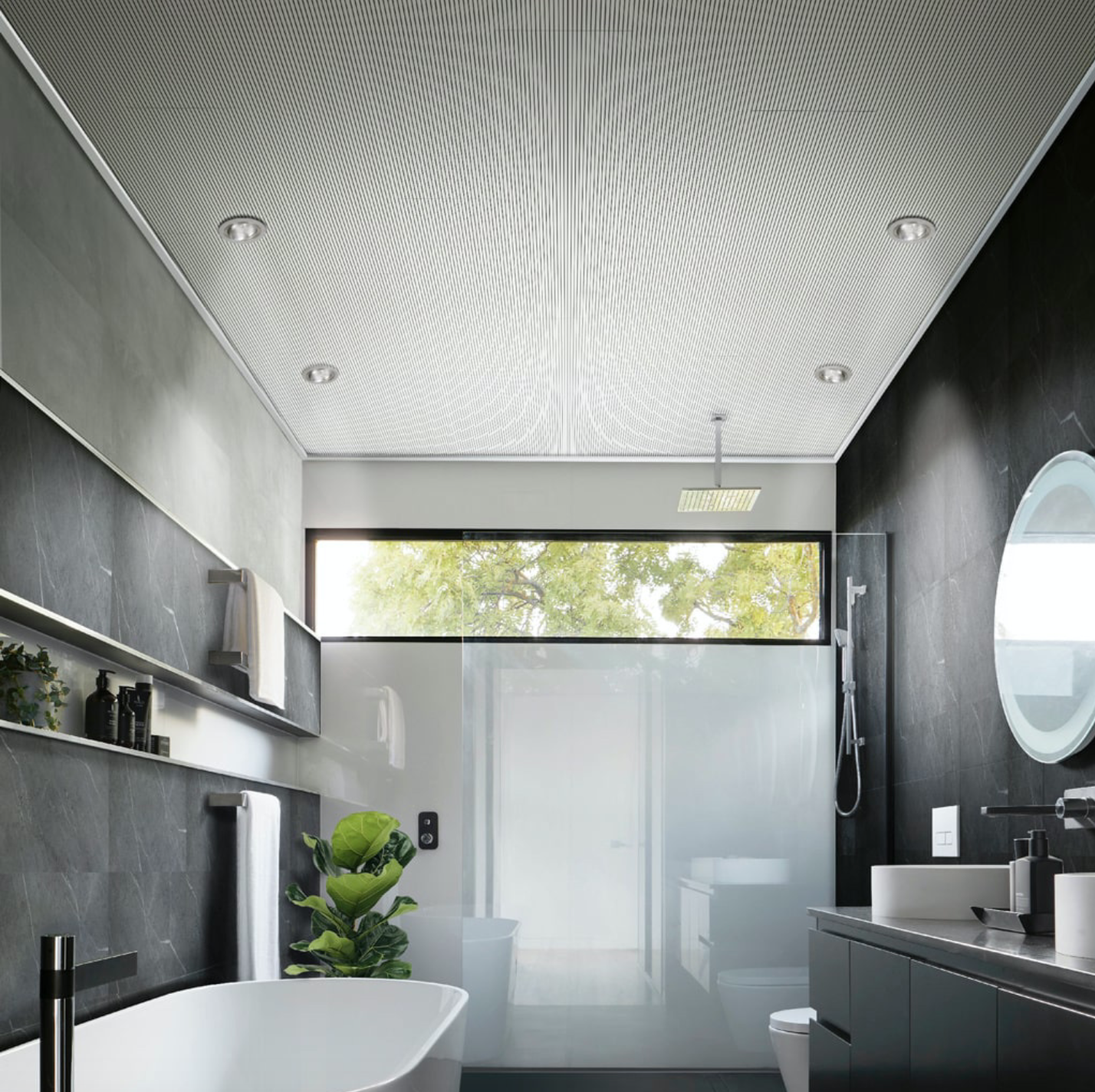 HDM Akoestische panelen | Voor wand en plafond CLAIR WHITE - (1388X201X10) 2,23 M²